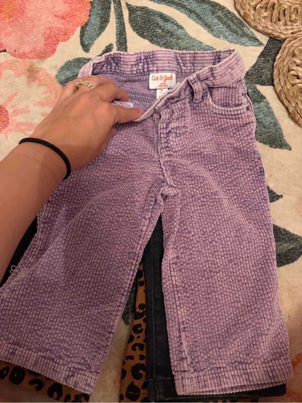 Cat & Jack Lavender Corduroy Kids Pants